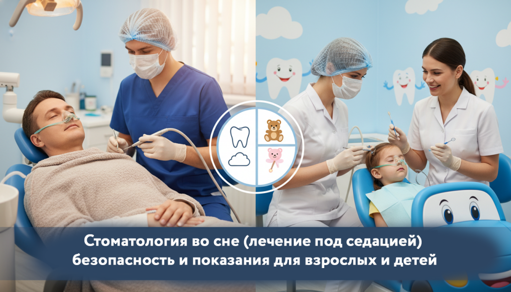 Стоматология во сне: лечение под седацией для взрослых и детей